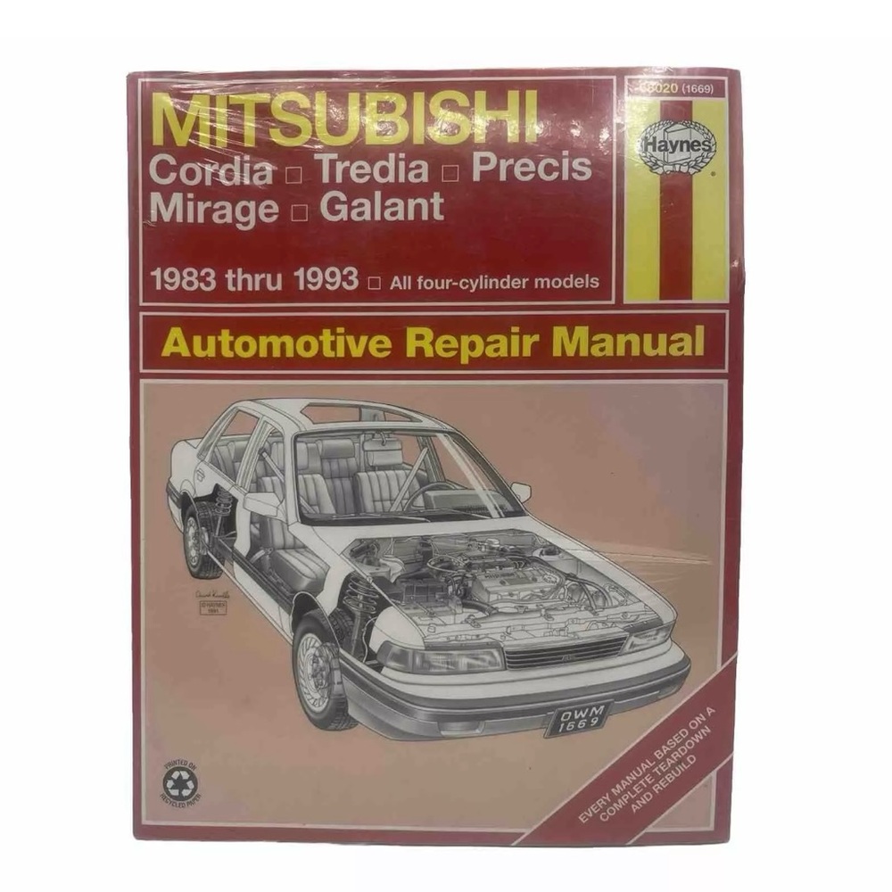 Mitsubishi 1983 thru 1993 Haynes Automotive Repair Manual 68020/1669 New…